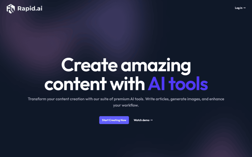 Rapid.ai — AI-Powered Platform